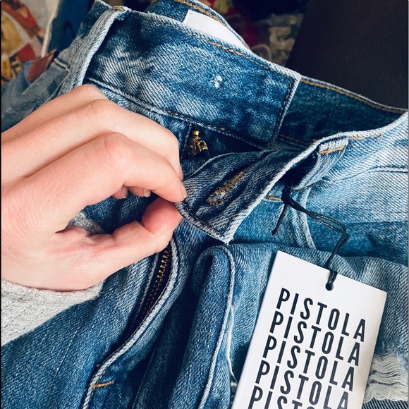Pistola Revolve Denim Jean High Rise Vintage Women - Picture 6 of 6